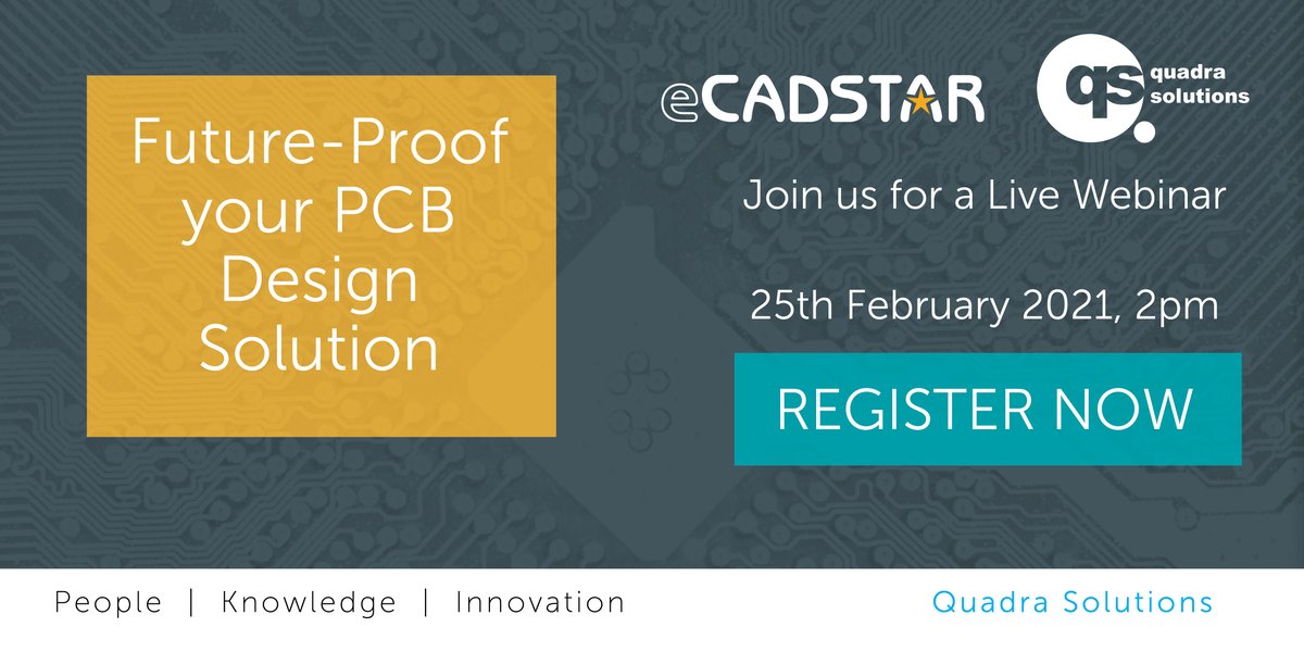 QuadraSolutions's tweet image. Future-Proof your PCB Design Solution | Introduction to eCADSTAR LIVE WEBINAR

The webinar will cover
 - Unified design environment 
 - Enhanced online part search 
 - Visualisation and collaboration tools 

REGISTER NOW
zoom.us/webinar/regist…

#pcb #eda #pcbtools
