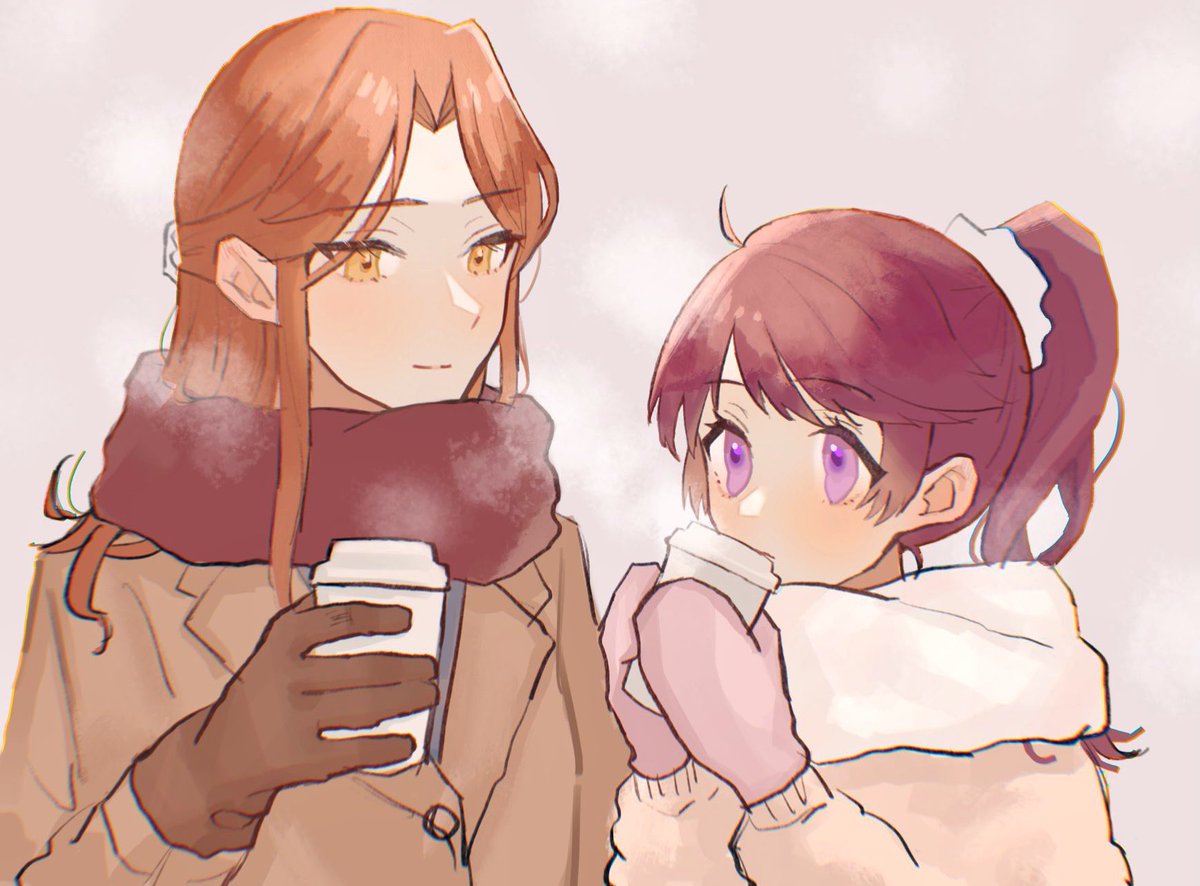 「冬ときのりこ☕? 」|𝘿𝙤のイラスト