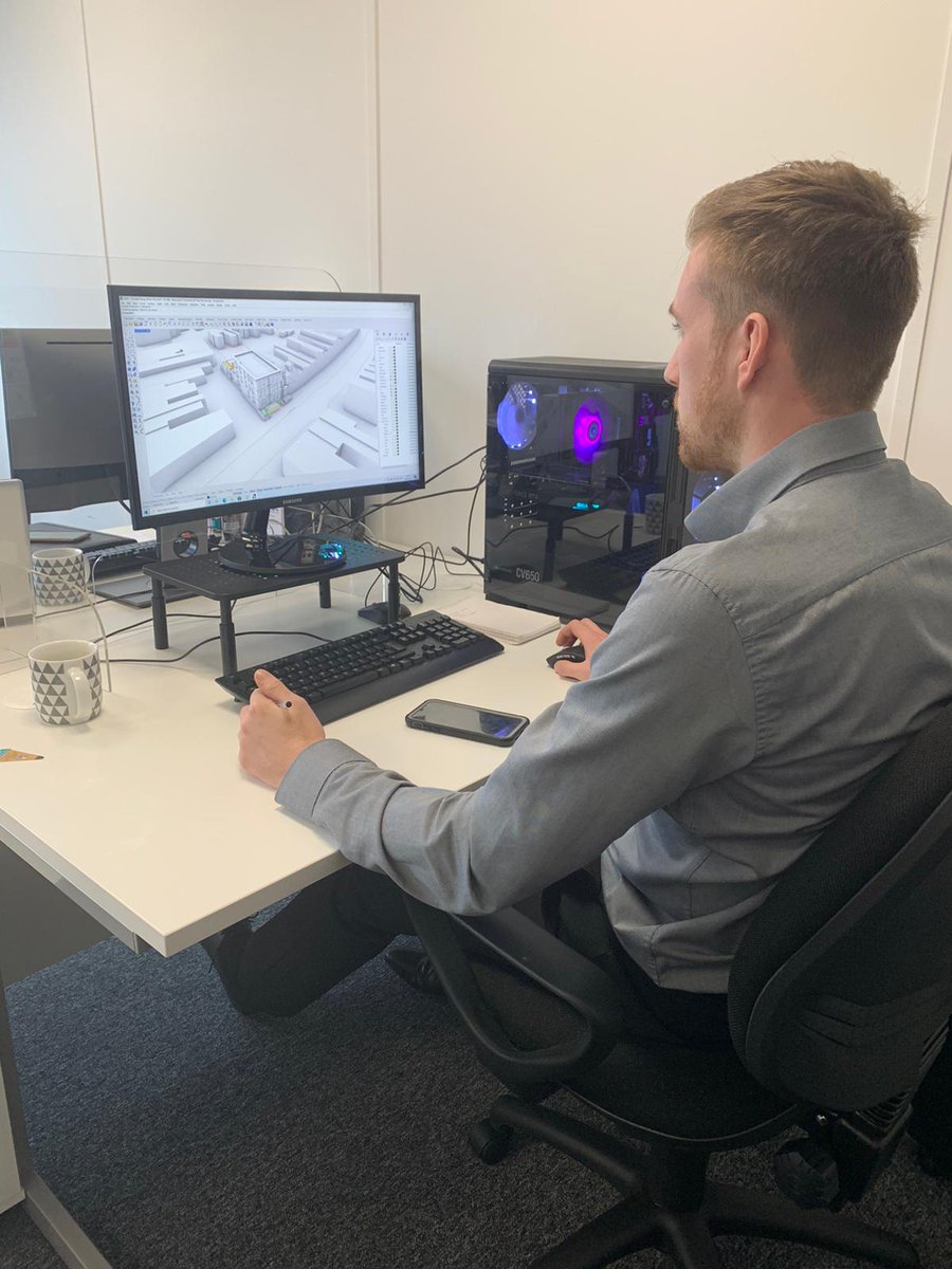 PUUCsolutions's tweet photo. Our new recruit, Ryan, on his first day in the office! 🙌
#MCIAT #CIAT #BNI #architecturaltechnology
#architecturaldesign #BlackCountry #architecturaltechnologist #architectural #architecturaltechnologists #architecturetechnology #archidaily #archilovers #architechnology https://t.co/66XkIkqpJT