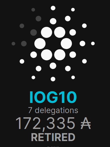 11) Retired  #Stakepools ThreadPool: IOG10Stake: ₳172kStakers: 7You are not earning any rewards  #Staking to RETIRED POOLS. Re-delegate elsewhere to earn rewards again.Many great pools to choose from!Retweet for exposure . . . #Cardano  #ADA  $ADA