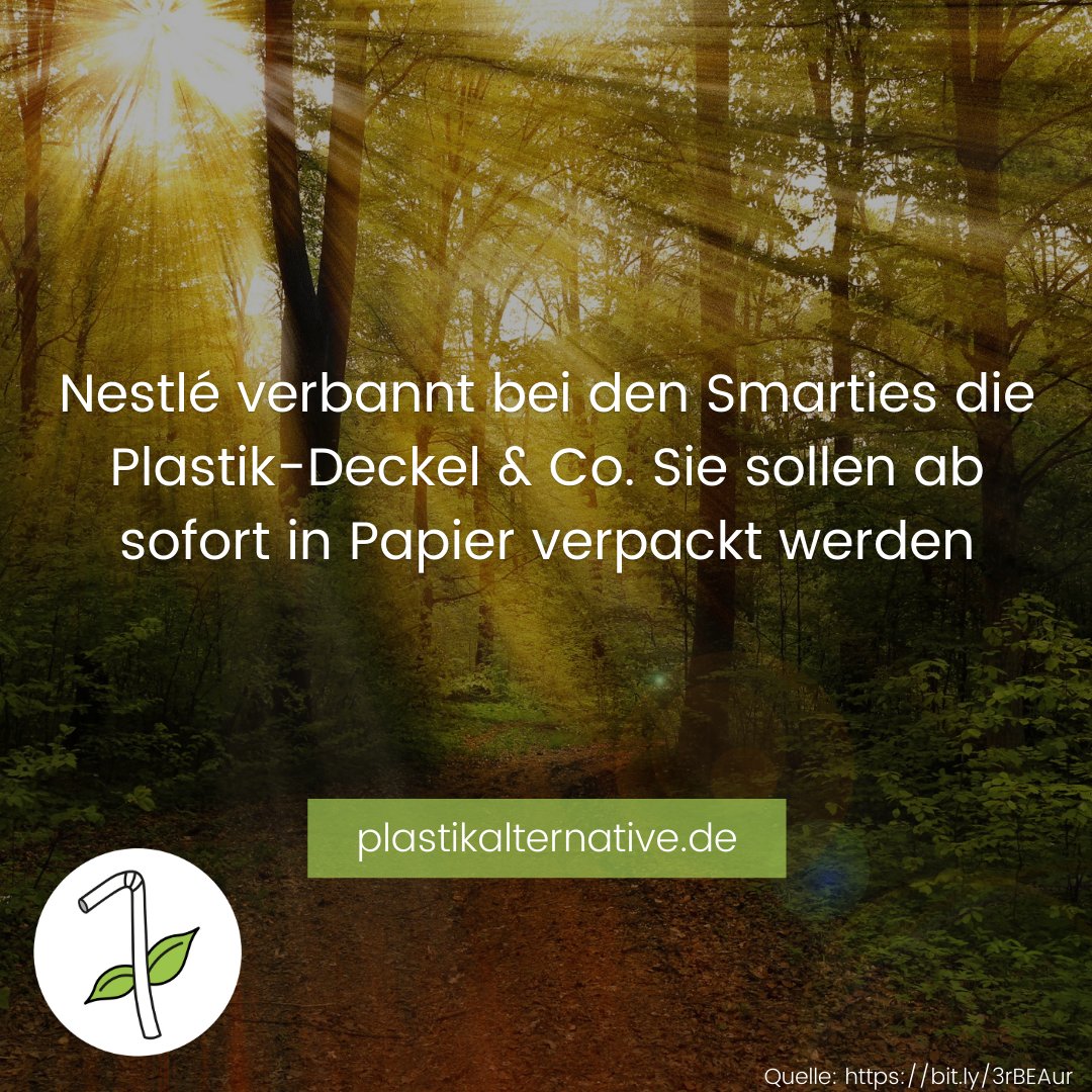 Bis 2025 möchte Nestlé außerdem alle Verpackungen recyclingfähig oder wiederverwertbar machen. #plastikalternative 🌱 

Folgt @plastikalternative für tägliche Plastiknews 🌱⠀⠀⠀