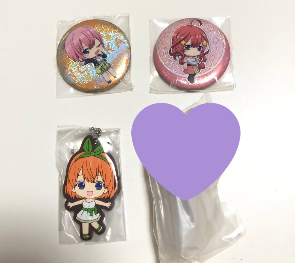 m28039158's tweet photo. 五等分の花嫁 あそーと ガチャ

【譲】
B賞　四葉
C賞　一花 五月

【求】
同賞　二乃
　　
郵送交換のみの対応です。条件違いや質問等お気軽にリプお願い致します。 https://t.co/vaEEDUAux2