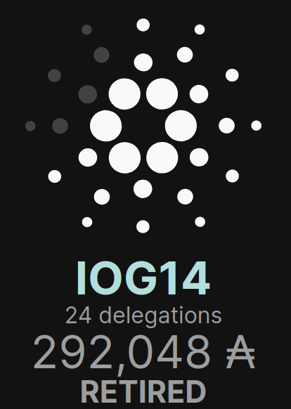 15) Retired  #Stakepools ThreadPool: IOG14Stake: ₳292kStakers: 24You are not earning any rewards  #Staking to RETIRED POOLS. Re-delegate elsewhere to earn rewards again.Many great pools to choose from!Retweet for exposure . . . #Cardano  #ADA  $ADA