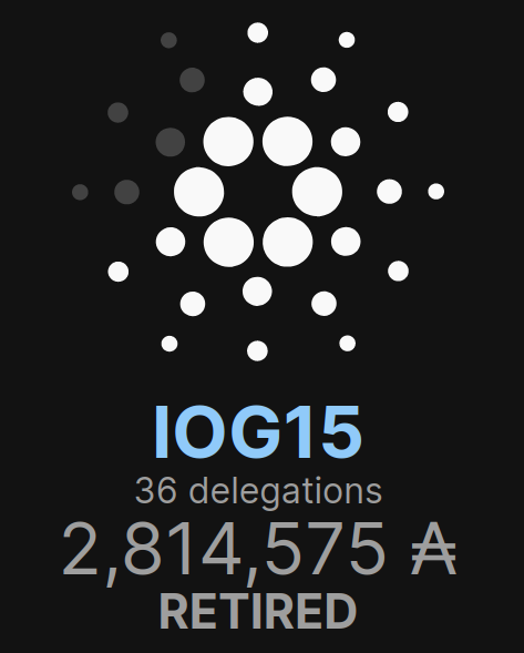 16) Retired  #Stakepools ThreadPool: IOG15Stake: ₳2.8m Stakers: 36You are not earning any rewards  #Staking to RETIRED POOLS. Re-delegate elsewhere to earn rewards again.Many great pools to choose from!Retweet for exposure . . . #Cardano  #ADA  $ADA