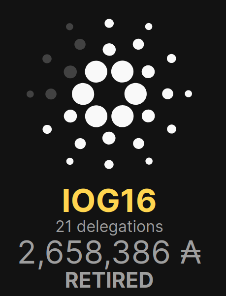 17) Retired  #Stakepools ThreadPool: IOG16Stake: ₳2.7m Stakers: 21You are not earning any rewards  #Staking to RETIRED POOLS. Re-delegate elsewhere to earn rewards again.Many great pools to choose from!Retweet for exposure . . . #Cardano  #ADA  $ADA