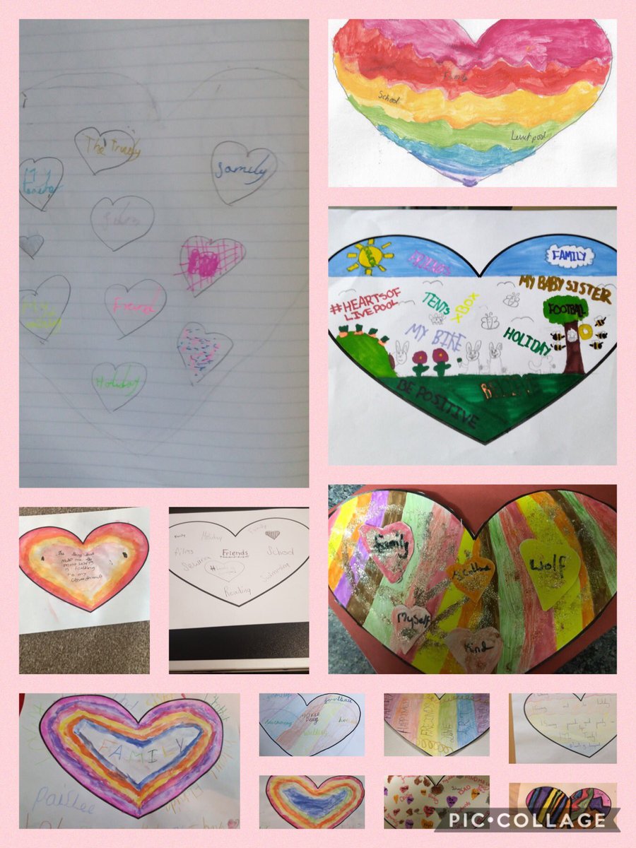 TheTrinityL5's tweet photo. Year 5 loved creating their hearts last week. #heartsofliverpool #trinitypshe https://t.co/aBUYYoMSqU