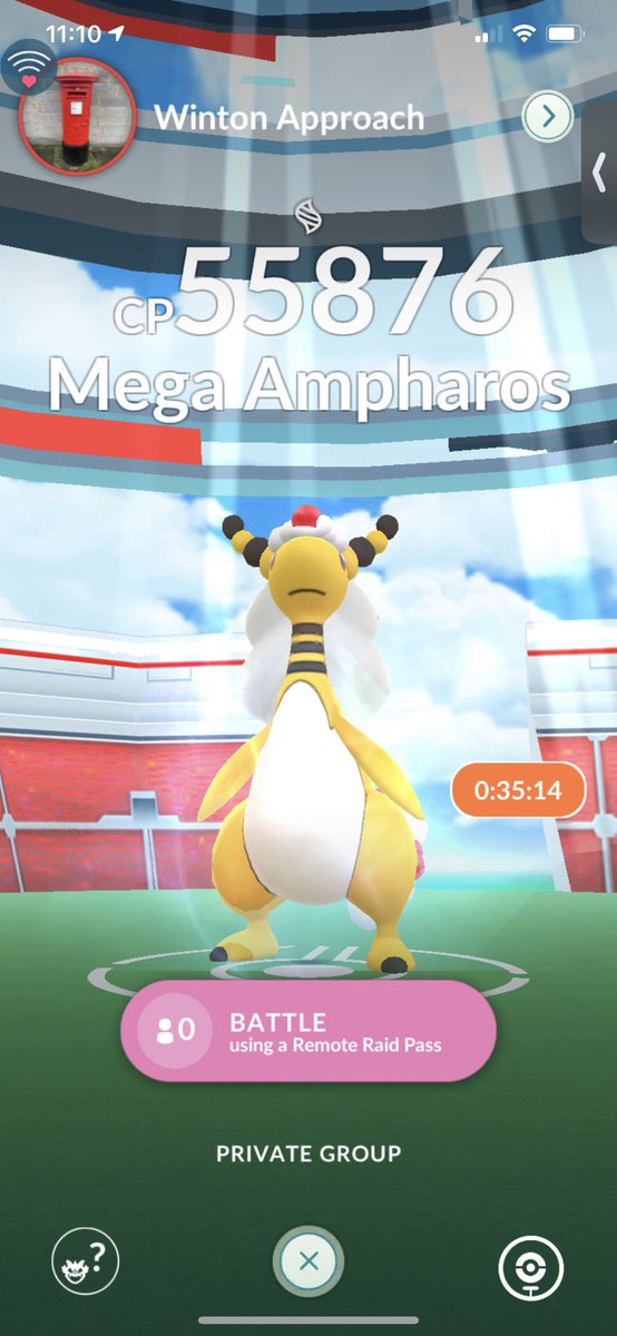 MaraudersT's tweet photo. Mega Ampharos Raid right NOW. Will add the first 5 people I see online. Add and stay online: 1915 4810 5280 #PokemonGOraid #pokemongoraids #pokemongo https://t.co/KMCuqKKnMe