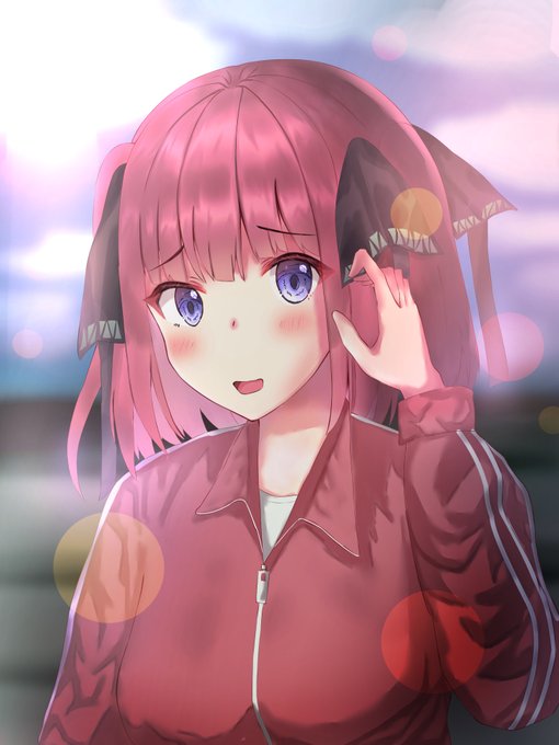 やなせうい🐣休止中さんがTwitterに投稿した中野二乃(五等分の花嫁)のイラスト。