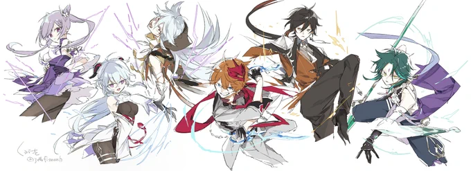 以前リクエストいただいた6キャラ描けました!
リクエストくださった方ありがとうございました?
#GenshinImpact #原神 