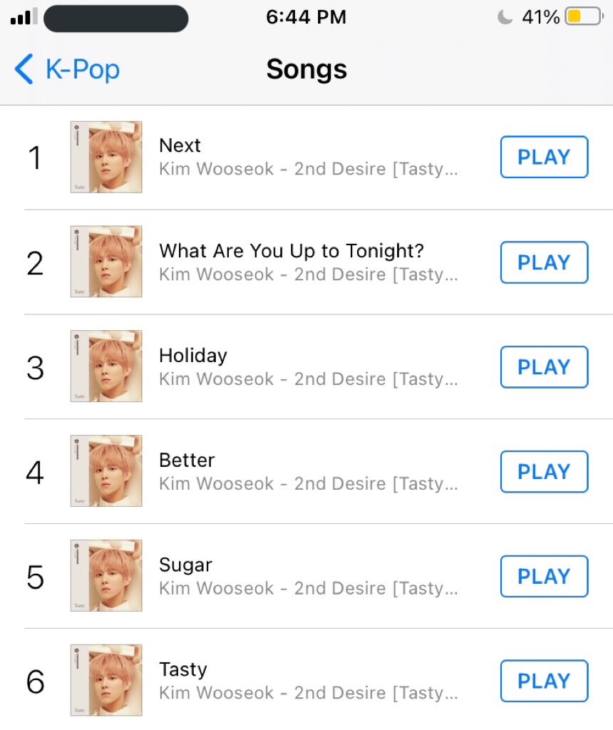 kws_intl's tweet photo. Kim Wooseok's #2ND_DESIRE_TASTY album is currently #1 on iTunes Philippines! While all the songs are currently charting on "All Genres" and "KPOP" categories! Thank you for your support PH NIAs! ❤️

@KWS_official_ #KIMWOOSEOK #김우석 https://t.co/NoHxJJYET3