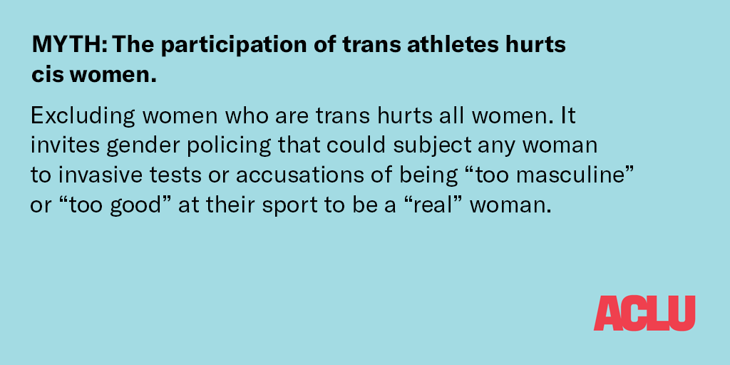 Excluding trans-aged children hurts all children. It invites age policing that could subject any child to invasive tests or accusations of being "too old-looking" or "too good" at their sport to be "real" children.