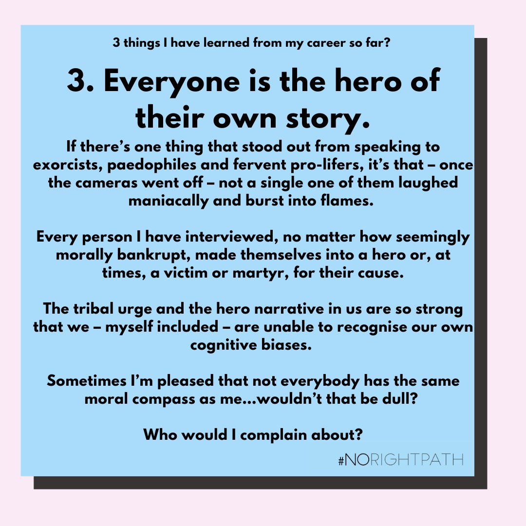 British journalist, documentary film-maker and podcaster <a href="/AndrewGold_ok/">Andrew Gold</a> also shared his learnings this week. 

Do you let others stop you from achieving your goals? 

#norightpath
