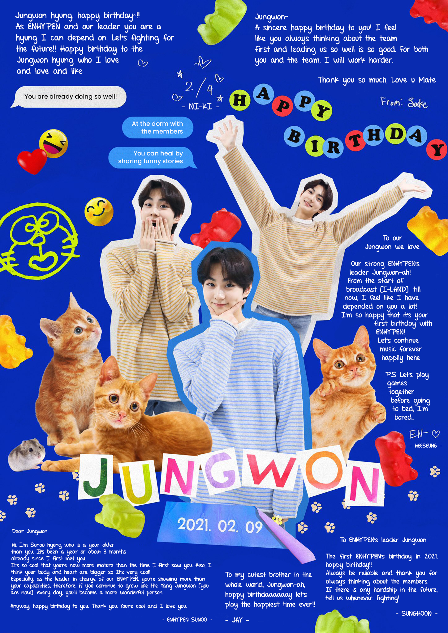 ENHYPEN UPDATES on X: "✨Happy Birthday ✨ To. JUNGWON Jungwon's birthday, who is made up of all the cutes in the universe❣️ ENGENEsSprinkle a lot of your love! #HAPPY_JUNGWON_DAY #StrongAndBest_GeniusCat_Our_Leader #InTheNewYearToo_PowerfulCutie ...