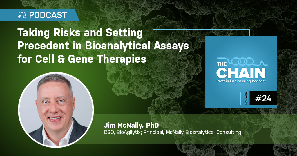 BioAgilytix's tweet photo. Dr. Jim McNally joined The Chain Podcast from the @CHI_Healthtech to discuss his background in bioanalytical testing and the exciting future of cell and gene therapies. Listen here: ➡️  https://t.co/rCUrzATcBk

#TheChainPodcast #Podcast #GeneTherapy https://t.co/PxsjYrWAwo