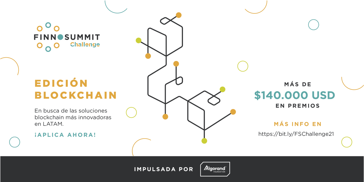 Finnovista's tweet photo. ⛓️¿Quieres integrar #blockchain a tu solución actual y convertirte en la #startup que potenciará esta tecnología en #LatAm?🚀
@FINNOSUMMIT extiende la fecha para participar en #FSChallenge: Blockchain Edition Powered by @AlgoFoundation al 15 de febrero.
👉https://t.co/PktJTIcWBP https://t.co/xzdz4jFtYM