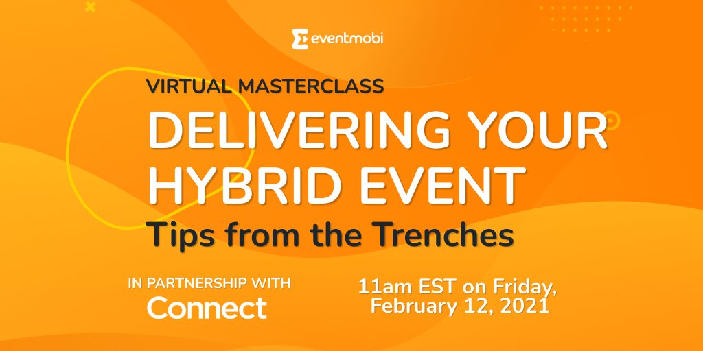 EventMobi's tweet photo. There’s no better way to learn how to deliver successful #hybridevents than by hearing from the #association #eventprofs who’ve just pulled it off. Join the free #virtualevents Masterclass session this Friday
https://t.co/KXNRLqx9bX https://t.co/0G5AIqgcnu