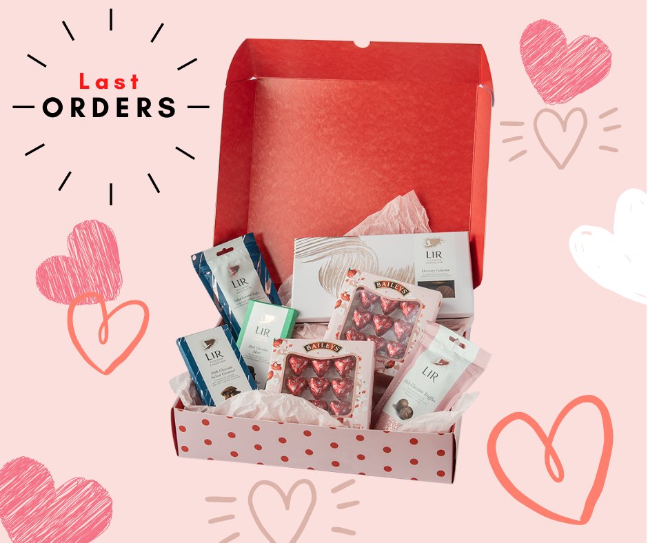 It is almost here! Valentine's Day is this Sunday. DM this to someone as a subtle hint. Last orders for home delivery today. lirchocolates.com/collections/li…