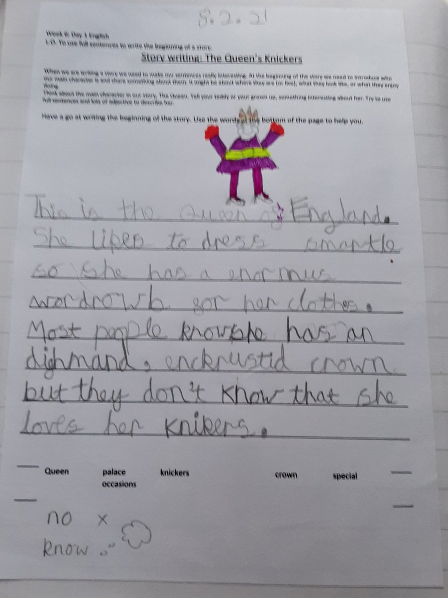 HannahEDarby's tweet photo. Home school this afternoon after snow this morning. Eliza's story opening knocked my socks off!! @monksabbey @year1MAPS https://t.co/kXLKP5cGyj