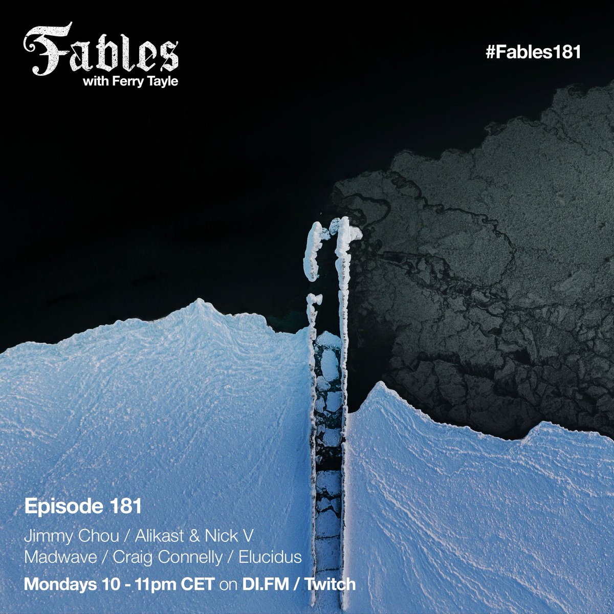 FerryTayle's tweet photo. Today on #Fables181 new music by Jimmy Chou, Alikast &amp; Nick V, Madwave, Craig Connelly, Elucidus &amp; many more. Watch on https://t.co/EzvcArfWpU or listen to https://t.co/aTJd7gBRFh between 10PMCET &amp; 11PMCET#ferrytayle  #fables #fsoefables #music #radioshow #podcast #twitch #trance https://t.co/Y5v67pdjtm