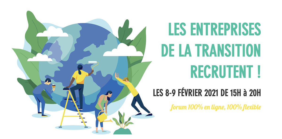 🗓 8 et 9 février : Le Forum des #Métiers de la #Transition de <a href="/AlumniEssec/">EssecTransitionAlumni</a>   
 lnkd.in/duY6BmX
☘️ Des offres d'emploi proposées par 18 entreprises
☘️ 2 tables-rondes
𝙇𝙖 𝙘𝙧𝙞𝙨𝙚 𝙙𝙚 𝙨𝙚𝙣𝙨 𝙖𝙪 𝙩𝙧𝙖𝙫𝙖𝙞𝙡 
𝙎𝙚 𝙛𝙤𝙧𝙢𝙚𝙧 𝙥𝙤𝙪𝙧 𝙨𝙚 𝙧𝙚𝙘𝙤𝙣𝙫𝙚𝙧𝙩𝙞𝙧