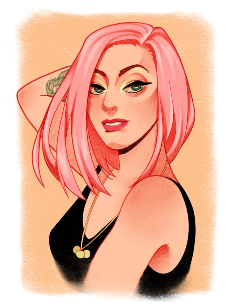 smedryx's tweet photo. Holy shit I commissioned my dear friend and tattoo artist @ramaoart for a new portrait/icon for my stream and LOOK AT THIS!!!! SHE MADE ME LOOK SO GOOD AAAAAAAAAAAAAAAA! Go show her some love 💖💖💖💖 https://t.co/0lUdzMvw6N