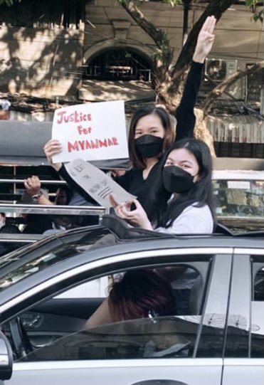 i protested today #militarycoupinMyanmar #SaveMyanmar #CivilDisobedienceMovement