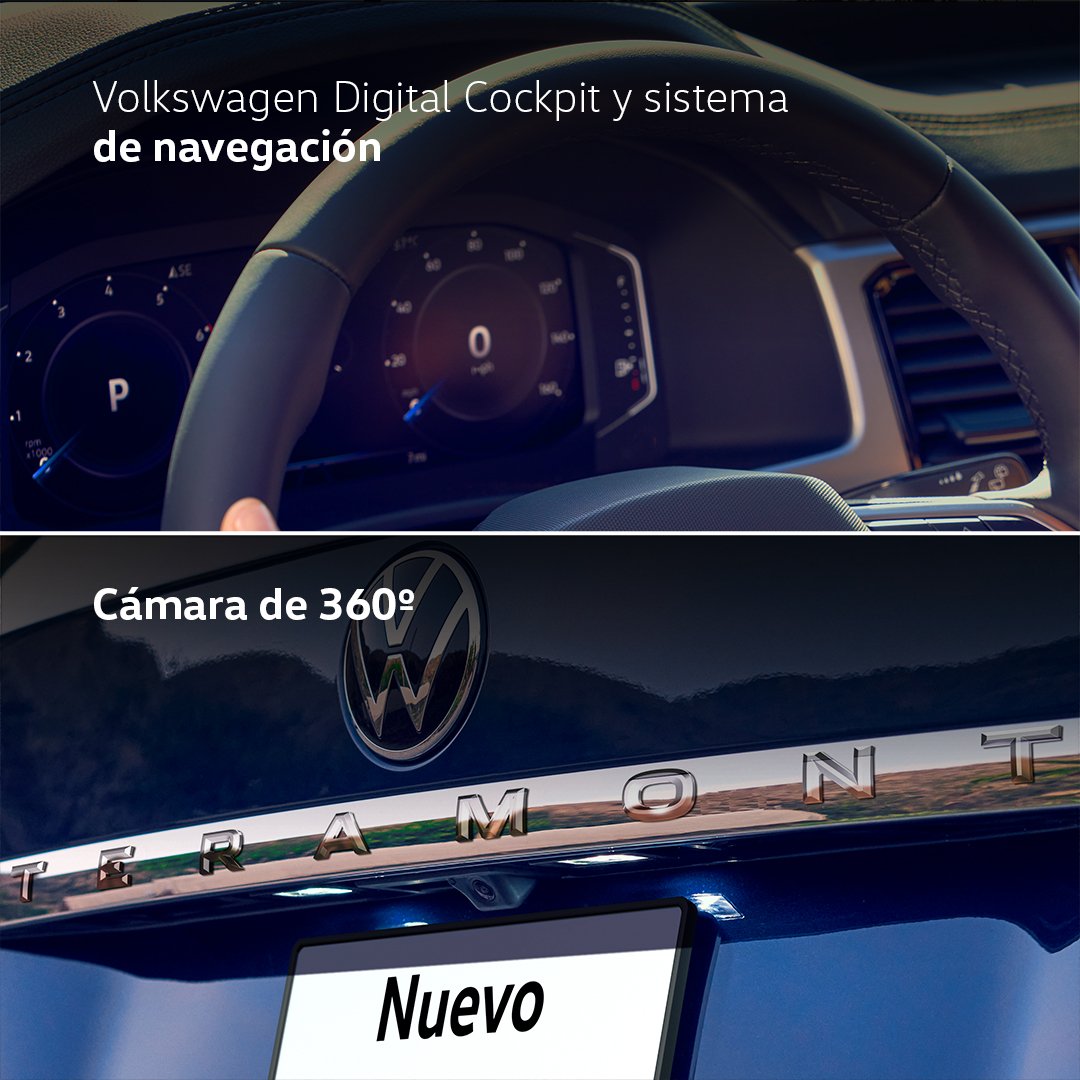 Siente el control total en cada viaje, gracias al sistema de navegación de Nuevo Teramont. #MomentosMásGrandes