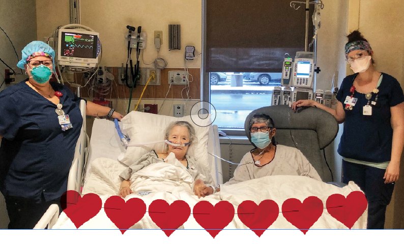 AubreyNPR's tweet photo. The power of touch. 

These nurses created a date night for a couple, married 63 years, both hospitalized w/ #COVID19  

#HealthCareHeroes https://t.co/duWx7y5lu1