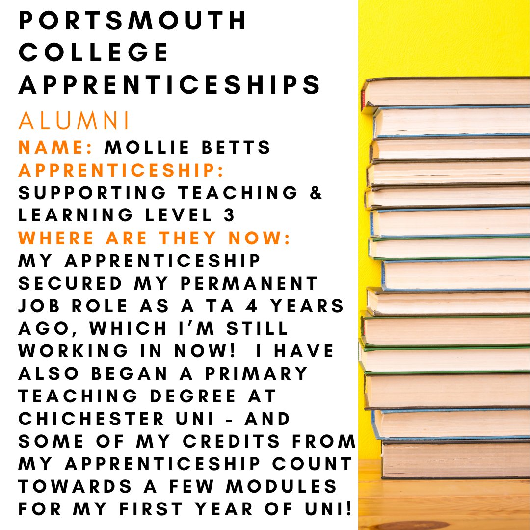 PortCollegeApps's tweet photo. Today is #LaunchDay of #NAW2021! An Apprenticeship can help launch and develop your career, read below how some of our alumni's careers have been developed by an apprenticeship with us! @Apprenticeships https://t.co/72ZcgDN2Q8
