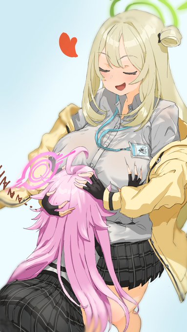 #ブルーアーカイブ
乳枕 