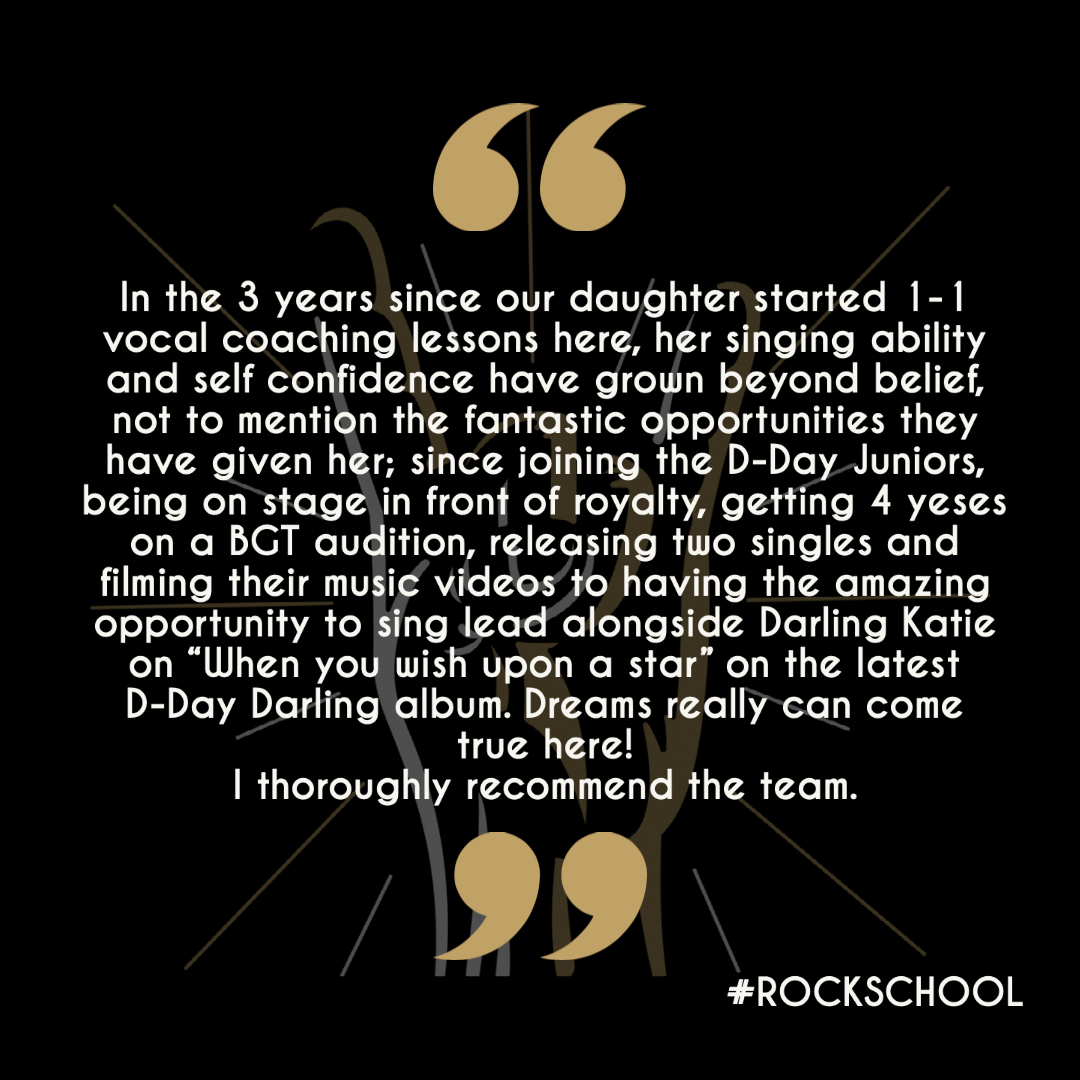 RockSchool_UK's tweet photo. Definitely feeling the love today with some #testimonials from the parents of our wonderful #RockStudents! ๐ค
Embrace your inner #RockStar
Get In Touch & start your journey with RockSchool โจ
DM - 01827 872377
#TArtsandEvents #CovidSafe #Feedback #WhatParentsSay #ParentsViews https://t.co/na7CqXS3tL