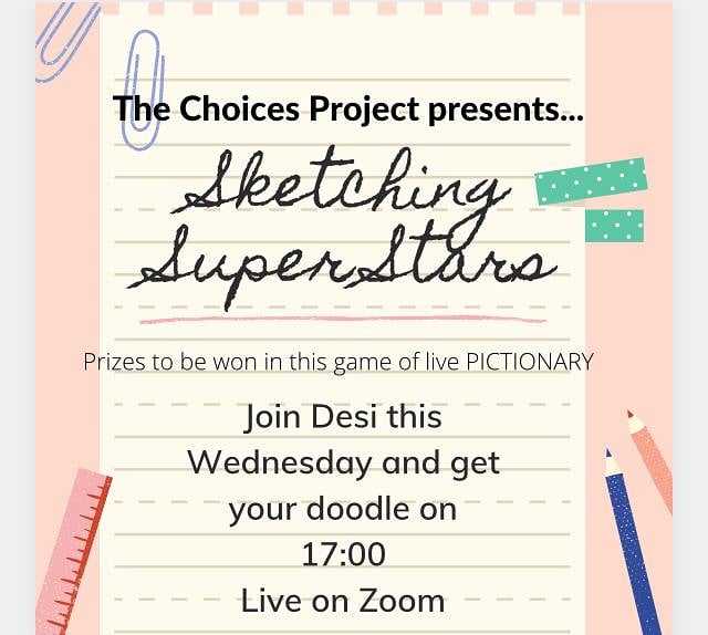 And here is it... this week's live! 

✏ All's you'll need is a pencil and some paper! We can't wait 😃! 

Inbox for details