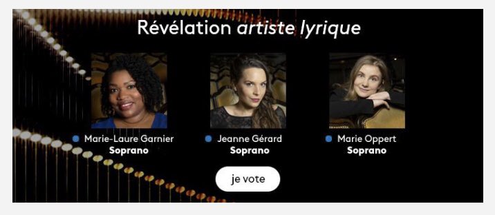 Les Musicales du Luberon sont heureux de vous présenter les nominés  des victoires de la Musique Classique 2021 !! <a href="/VictClassique/">Les Victoires Classique</a> 
Rdv le 24 février ✨