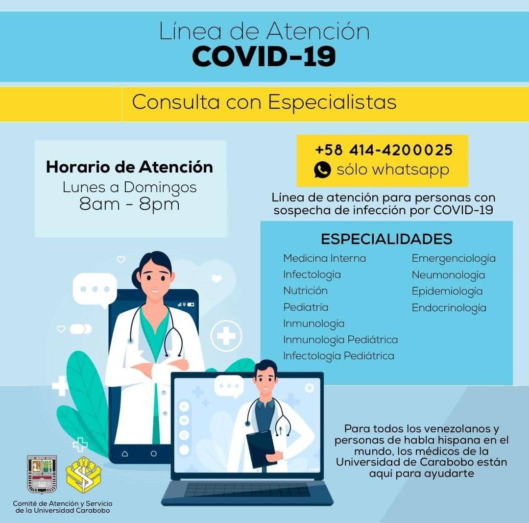 fopediuc's tweet photo. Más de 8000 consultas nacionales e internacionales ha dado ciencias de la salud @FCS_UC / @fcsaragua de @UCarabobo en línea de atención Covid19 : https://t.co/Y81dciI00Y