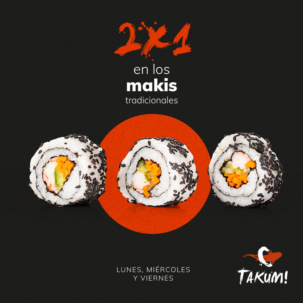 takumbjx's tweet photo. El sushi se hizo para compartir, aprovecha el 2x1 que tenemos en makis para ti.  🍣✌️🍣

Te esperamos en📍 Zona Comercial Holiday Inn &amp; Suites León Blvd A. López Mateos 2619 Pte 
Reserva al 📞 477 765 0757 o vía messenger.

#TakumBjx #Sushi #LeónGto https://t.co/IBwSW1euA6