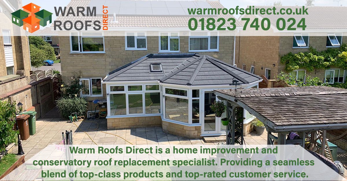 Warm Roofs Direct is a home improvement and conservatory roof replacement specialist. Providing a seamless blend of top-class products and top-rated customer service.
warmroofsdirect.co.uk
Email us info@warmroofsdirect.co.uk or call us 01823 740 024