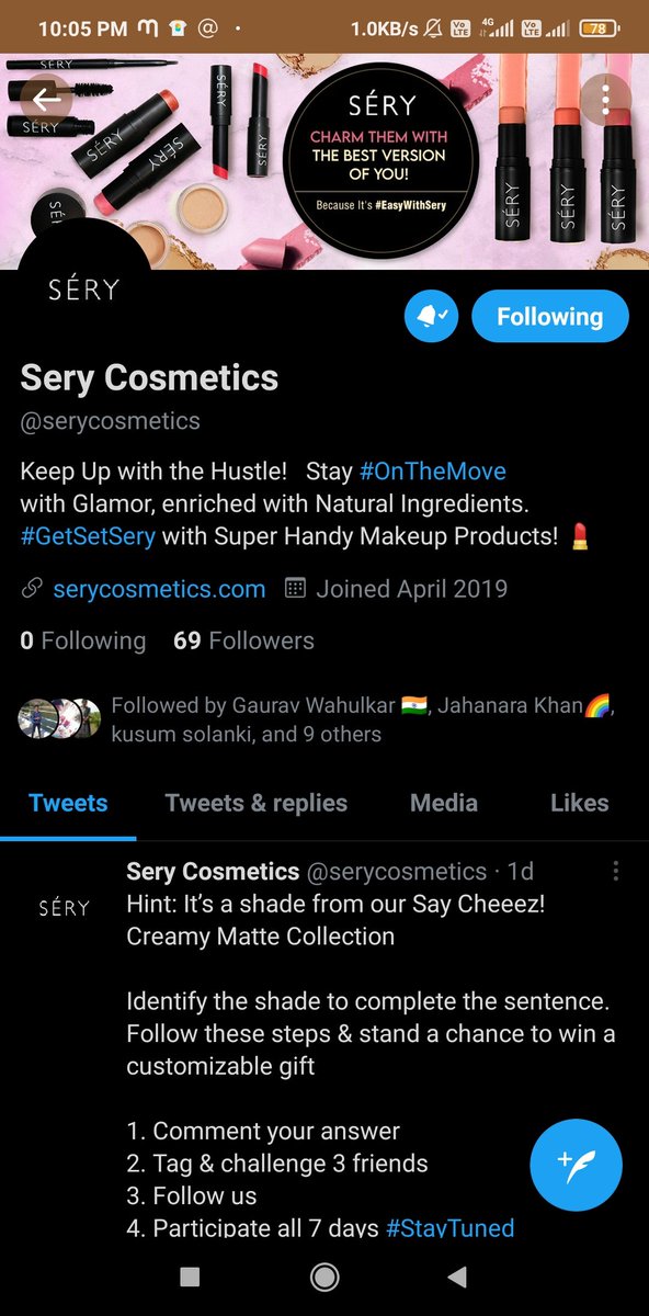 Tuaa121's tweet image. Answer :⤵
Shade : Sand 

#SeryValentineContest #SeryValentine
#GetSetSERY
#ValentinesDay2021 #ValentinesContestAlert

❤ @serycosmetics ❤

Tagging⤵
@Nandinikuma13 
@Harman550 
@manisha_modak