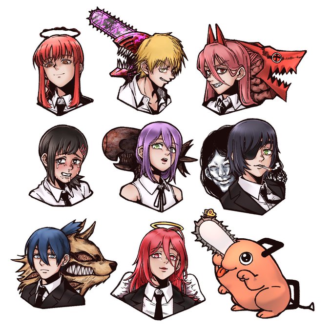 チェンソーマン絵描きさんと繋がりたいのtwitterイラスト検索結果