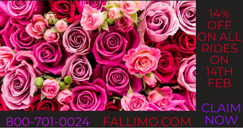 Fallimo1's tweet image. Book Now for Valentine Day!