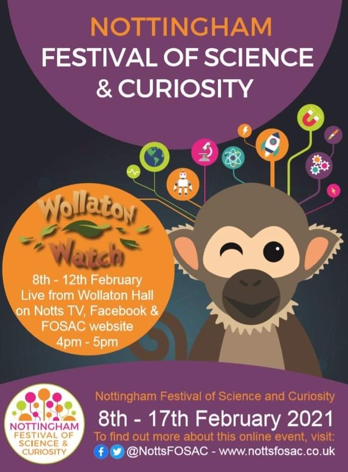 Cold, snowy &amp; looking for things to entertain &amp; educate the kids indoors?

Check out #WollatonWatch this week! 

A free series online exploring nature, wildlife &amp; environments across Nottinghamshire 🌄⛺

Join in 4-5pm on <a href="/Notts_TV/">Notts TV</a> &amp; @NottsFOSAC

Full post bit.ly/WollatonWatchP…