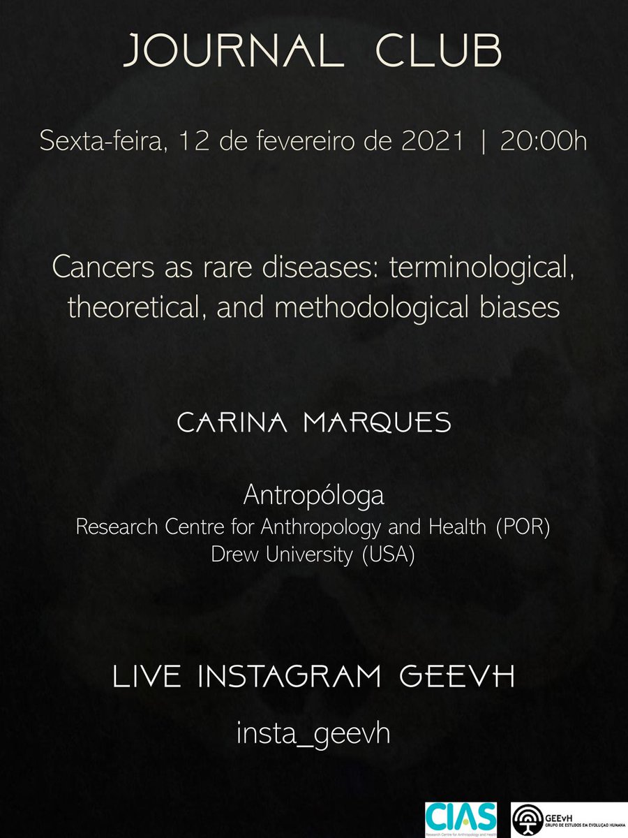 GeevhE's tweet photo. Na próxima sexta-feira, dia 12, pelas 20h, falamos com Ana Carina Marques acerca do(s) cancro(s) no passado. https://t.co/TqskxBcWTs