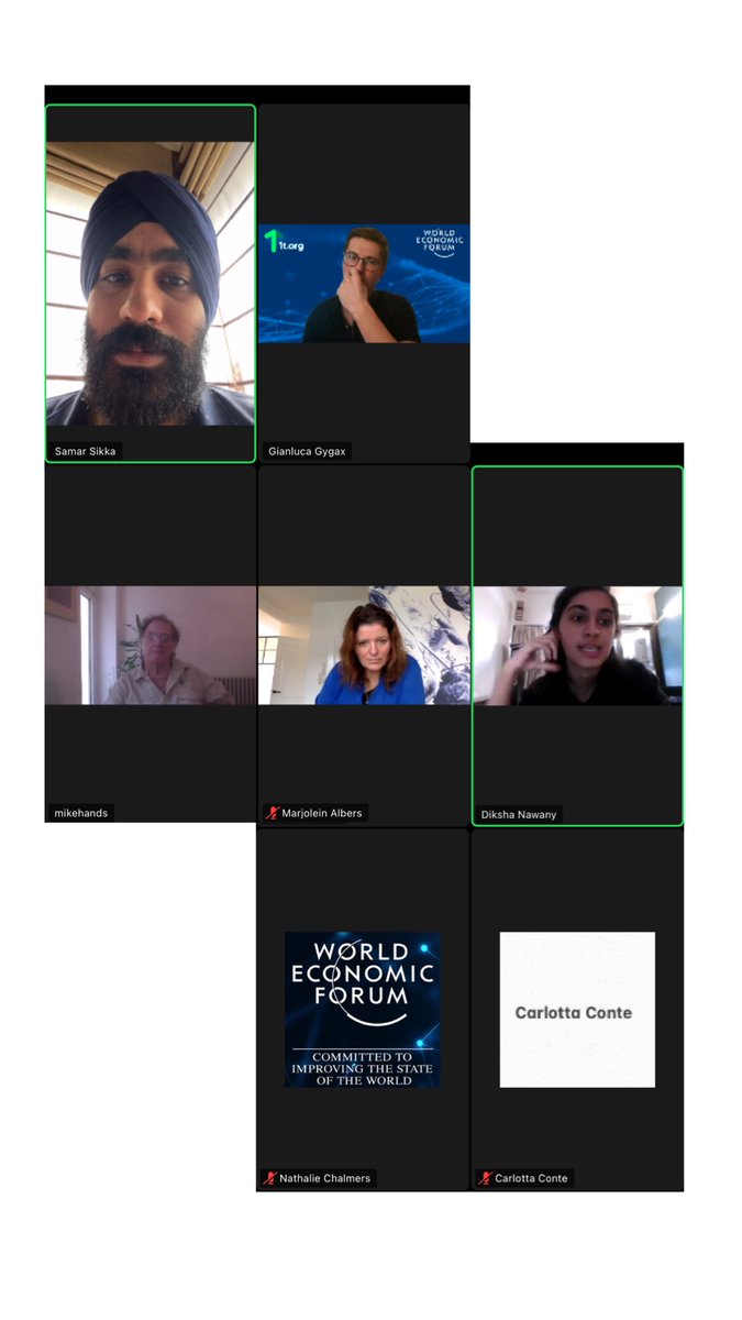 Our hub member @NawanyDiksha and founding curator <a href="/samarsikka/">Samar Sikka</a> discussing our Billion tree initiative in India, part of <a href="/wef/">World Economic Forum</a>’s Trillion tree campaign <a href="/1t_org/">1t.org</a> -an incredible platform helping innovators implement &amp; amplify extraordinary conservation &amp; restoration solutions globally