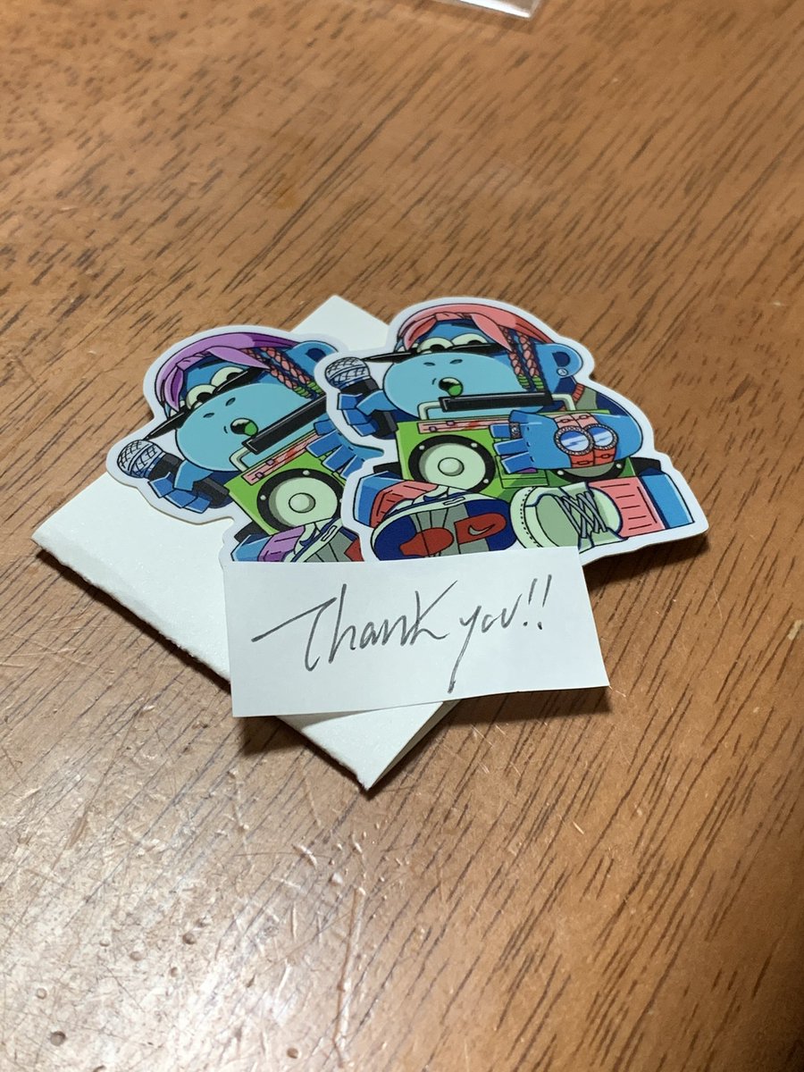 HTMusiCrow's tweet photo. ステッカー届いたー！
ノートとiPhoneに貼ります🔥　
thank you shama station!!
@HIPHOPstation2 https://t.co/flTJA5qEDE