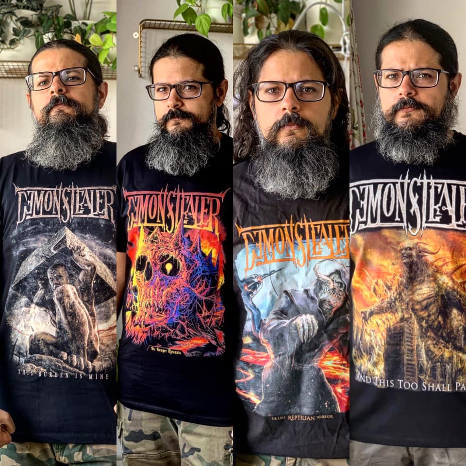 TheDemonstealer's tweet photo. 1. I got 4 new t-shirts available
2. Money from merch helps me make music
3. Order one to support the music if you dig it
4. Send me your photos with the merch. 

International Store: https://t.co/8jyepZordn?
Indian Store: https://t.co/Cck0eTQnqd 

Cheers! 

#demonstealer https://t.co/sgOk2uj2YT