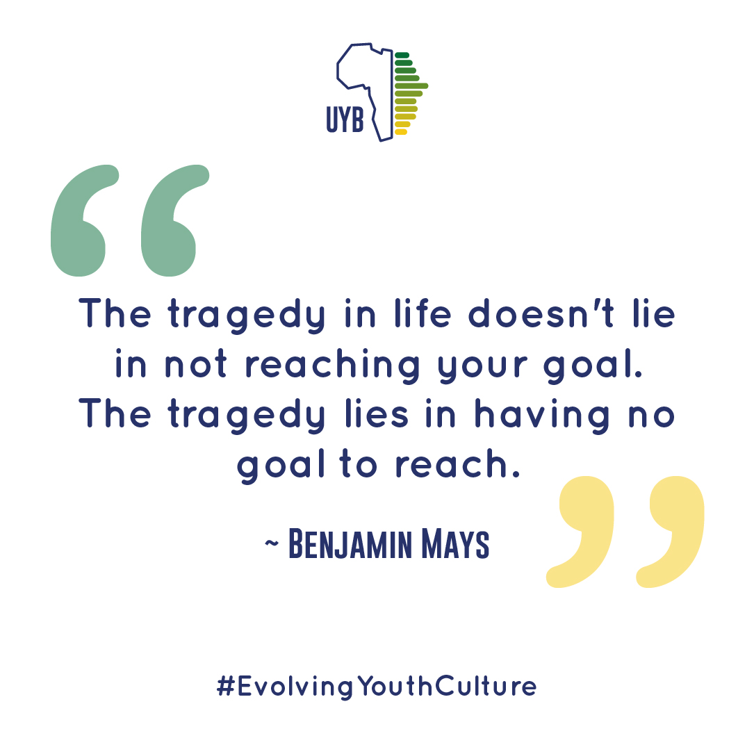 uybculture's tweet photo. Set goals and keep working to achieve them, no matter how long it takes!

#UYB #EvolvingYouthCulture https://t.co/sxSX6wHNBy