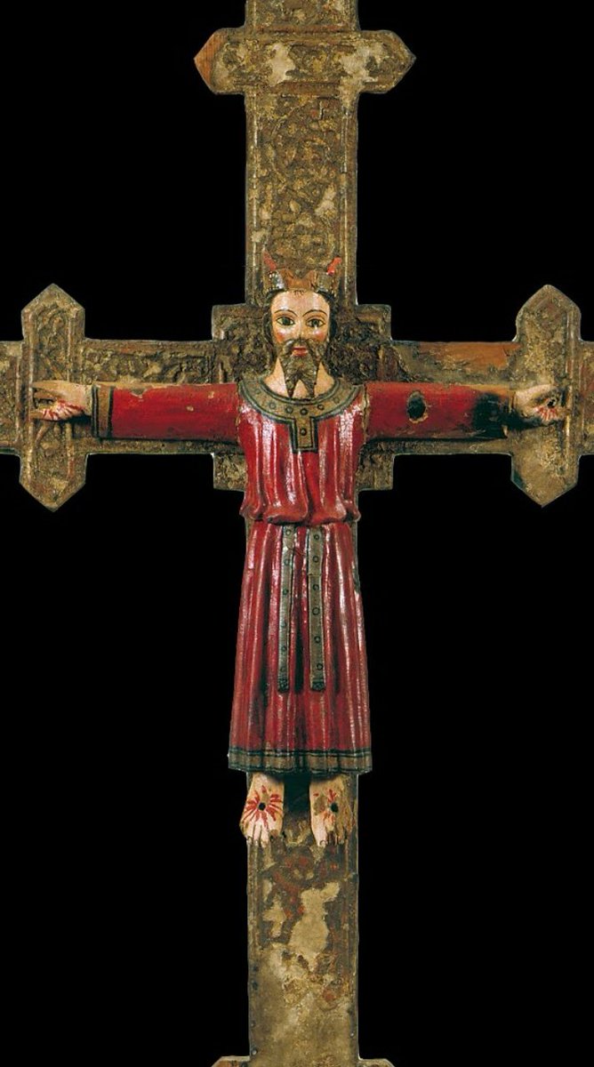 Cuando sientas que todo te queda grande... piensa en este Cristo.

💫 Majestad de Serrateix. Anónimo.  1300-1350. Museo Episcopal de Vic.
