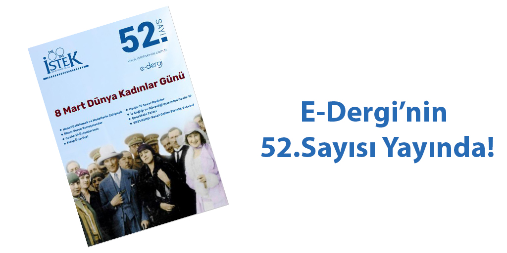 istekservis's tweet photo. İSTEK Servis'e ait güncel haberlerin yer aldığı E-Dergi, 52.sayısıyla yayımlandı. 

Okumak için: https://t.co/v3Xt4jPH0n tıklayınız. https://t.co/o6odSNfaJ6