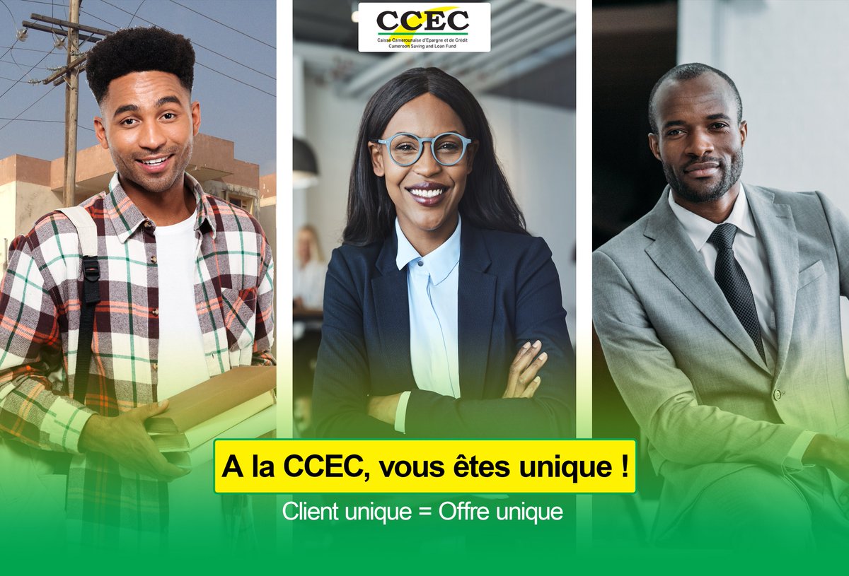 ccec_sa's tweet photo. Étudiants, jeunes opérant dans le secteur informel, fonctionnaires, cadres …
Compte épargne, compte chèque, compte courant ...
A la CCEC-SA , nous avons une offre adaptée pour vous accompagner 💯. https://t.co/IEAeXD7L0t