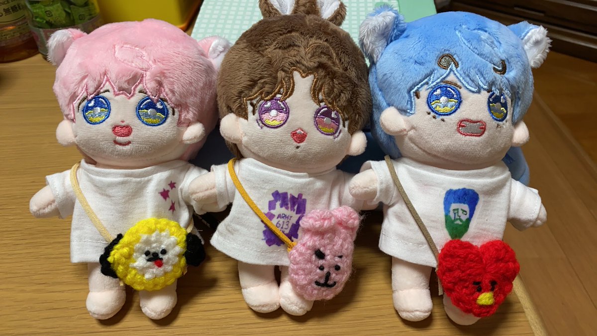 今日、マンネラインのぬいちゃんが届きました💕
めちゃくちゃ可愛い❤️
本当ありがとうございました✨
<a href="/99OnnD/">시쨩🍒💜</a> 様
<a href="/ShopPancake/">pancake shop</a> 様