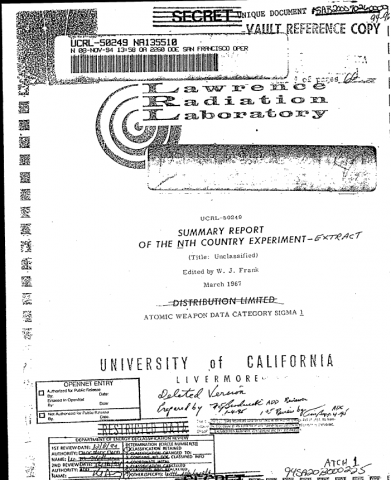 Rainmaker1973's tweet image. The three physicists who, just after their PhDs, were tasked with developing a working design for a nuclear weapon using only unclassified information. The goal was to see if a country could develop a nuclear weapon without aid–they did it within 2.5 years buff.ly/3oYPs3I